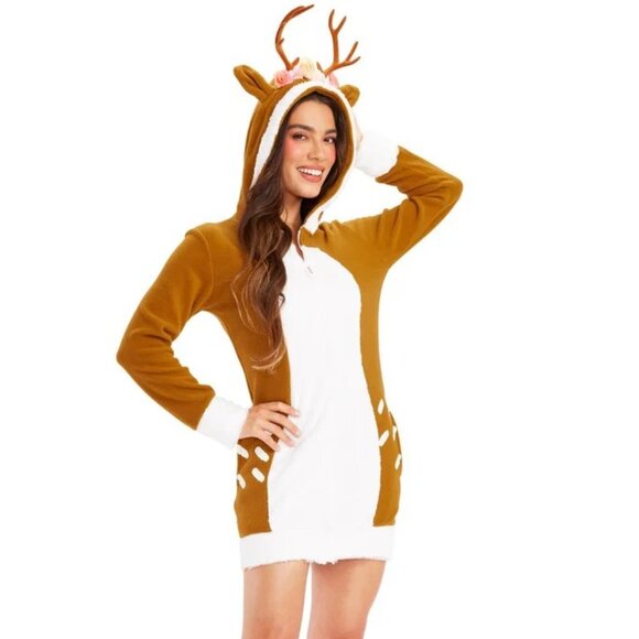 TIPSY ELVES Deer Costume Dress NWT, Size 1X - Picture 1 of 7